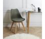 Chaise scandinave avec assise rembourrée - THE HOME DECO FACTORY