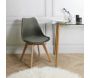 Chaise scandinave avec assise rembourrée (Lot de 2) - THE HOME DECO FACTORY