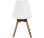 Chaise scandinave avec assise rembourrée (Lot de 2) - 109
