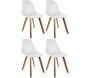 Chaise scandinave coque polypropylène (Lot de 4)