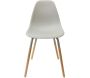 Chaise scandinave pieds métal et bois de hêtre Phenix (Lot de 2) - CMP-4635