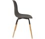 Chaise scandinave pieds métal et bois de hêtre Phenix (Lot de 2) - 5