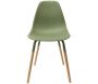 Chaise scandinave pieds métal et bois de hêtre Phenix (Lot de 2) - CMP-4638