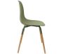 Chaise scandinave pieds métal et bois de hêtre Phenix (Lot de 2) - 5