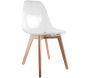 Chaise scandinave en plastique transparent (Lot de 2) - CMP-4433