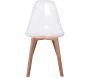 Chaise scandinave en plastique transparent (Lot de 2) - 99,90