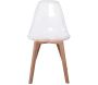 Chaise scandinave en plastique transparent (Lot de 2) - 149