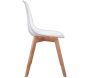 Chaise scandinave en plastique transparent (Lot de 2) - 5