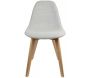 Chaise scandinave en tissu et pieds en bois - CMP-0475