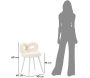 Chaise en tissu éponge Ilary 40 x 67 cm - MAU-0654