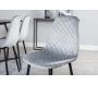 Chaise en tissu matelassé pieds en acier Polar (Lot de 2) - Venture Home