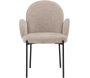 Chaise en tissu et métal Blom (Lot de 2) - VEN-1131