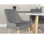 Chaise en tissu avec pieds en acier Plaza (Lot de 2) - Venture Home