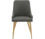Chaise en tissu avec pieds en acier Plaza (Lot de 2) - 219