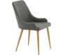 Chaise en tissu avec pieds en acier Plaza (Lot de 2) - 5