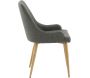 Chaise en tissu avec pieds en acier Plaza (Lot de 2) - 6