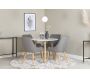 Chaise en tissu avec pieds en acier Plaza (Lot de 2) - 8