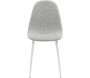 Chaise en tissu avec pieds en acier Polar (Lot de 2) - 189