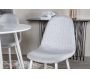 Chaise en tissu avec pieds en acier Polar (Lot de 2) - VENTURE HOME