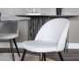 Chaise en tissu avec pieds en acier Velvet (Lot de 2) - VENTURE HOME