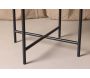 Chaise en tissu velours et acier noir Stella (Lot de 2) - 7
