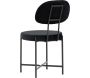 Chaise en tissu velours et acier noir Stella (Lot de 2) - 5