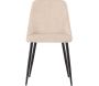 Chaise en tissus pieds en acier Night - VEN-0950