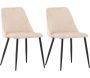 Chaise en tissus pieds en acier Night