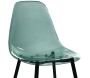 Chaise transparente pieds en métal (Lot de 2) - 7