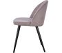 Chaise en velours côtelé avec pieds en acier Velvet (Lot de 2) - 5