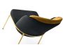 Chaise en velours et métal Dore (Lot de 4) - 6