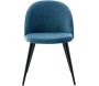 Chaise en velours avec pieds en acier Velvet (Lot de 2) - 199