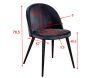 Chaise en velours avec pieds en acier Velvet (Lot de 2) - VEN-0519