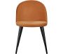 Chaise en velours avec pieds en acier Velvet (Lot de 2) - 129