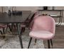 Chaise en velours avec pieds en acier cuivrés Velvet (Lot de 2) - VENTURE HOME