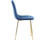 Chaise en velours et pieds cuivrés Polar (Lot de 2) - 199