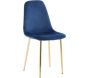 Chaise en velours et pieds cuivrés Polar (Lot de 2) - 5