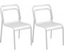 Chaises en aluminium Eos (Lot de 2)