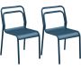 Chaises en aluminium Eos (Lot de 2)