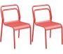 Chaises en aluminium Eos (Lot de 2)