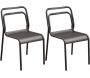 Chaises en aluminium Eos (Lot de 2)
