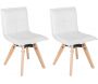Chaises design avec pieds en chêne (Lot de 2)
