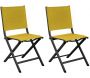 Chaises jardin pliantes en aluminium Thema (Lot de 2)