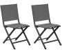 Chaises jardin pliantes en aluminium Thema (Lot de 2)