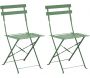 Chaises pliantes en acier Cuba (Lot de 2)