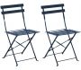 Chaises pliantes en acier Cuba (Lot de 2)