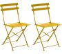 Chaises pliantes en acier Cuba (Lot de 2)
