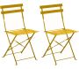 Chaises pliantes en acier Cuba (Lot de 2)