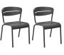 Chaises terrasse en aluminium Haora (Lot de 2)