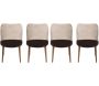 Chaises en velours et métal Nova (Lot de 4) - 6